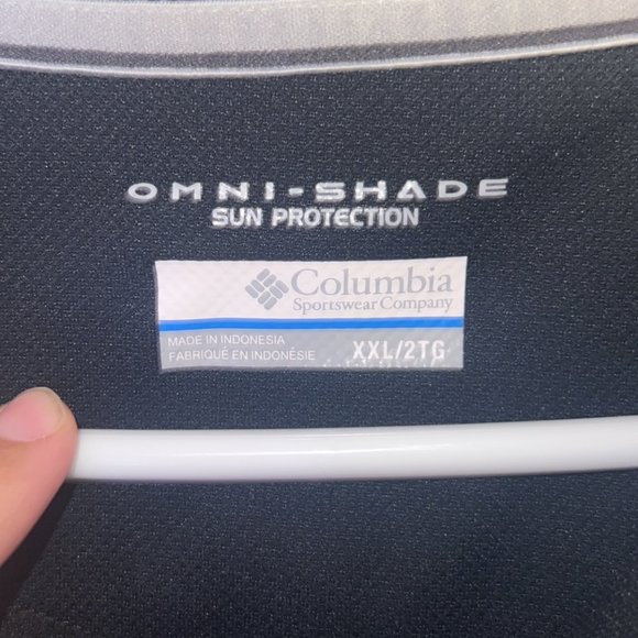 XXL Columbia Black Collard Sports Wear Shirt - Picture 2 of 3